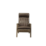 Emint Accent Chair, Distress Chocolate Top Grain Leather