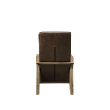 Emint Accent Chair, Distress Chocolate Top Grain Leather