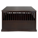 Wooden Extra Large Pet Crate Espresso End Table