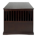 Wooden Extra Large Pet Crate Espresso End Table