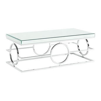 Katie Rectangle Mirrored Coffee Table