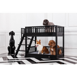 ECOFLEX® Dog Bunk Bed with Removable Cushions - Espresso