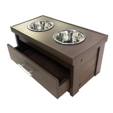 ECOFLEX® Piedmont 2-Bowl Diner with Sliding Lid Storage Bin -Russet