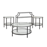 Aimee 4Pc Coffee Table Set Oil Rubbed Bronze - Console, Coffee, & 2 End Tables