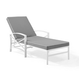 Kaplan Chaise Lounge Gray/White