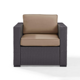 Biscayne Outdoor Wicker Armchair Mocha/Brown