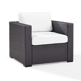 Biscayne Outdoor Wicker Armchair White/Brown