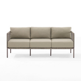 Cali Bay Outdoor Wicker Sofa Taupe/Light Brown