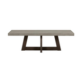 Elodie Grey Concrete and Dark Grey Oak Rectangle Coffee Table