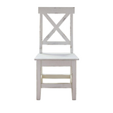 Brixton Wooden Side Chair Set in White