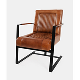 Genuine Leather Sled Chair