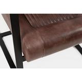 Genuine Leather Sled Chair