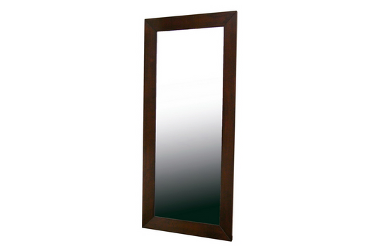 Doniea Dark Brown Wood Frame Mirror - Rectangle