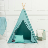 Teepee Play Tent Green with Cushion