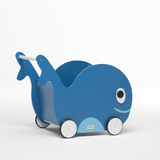 Push Toy and Toy Storage Toddler Whale Universe Blue