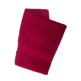 Zero Twist Burgundy 3 Piece 100% Cotton Towel Set