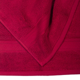 Zero Twist Burgundy 3 Piece 100% Cotton Towel Set