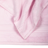 Zero Twist Pink 3 Piece 100% Cotton Towel Set