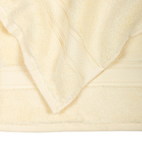 Zero Twist Light Yellow 3 Piece 100% Cotton Towel Set