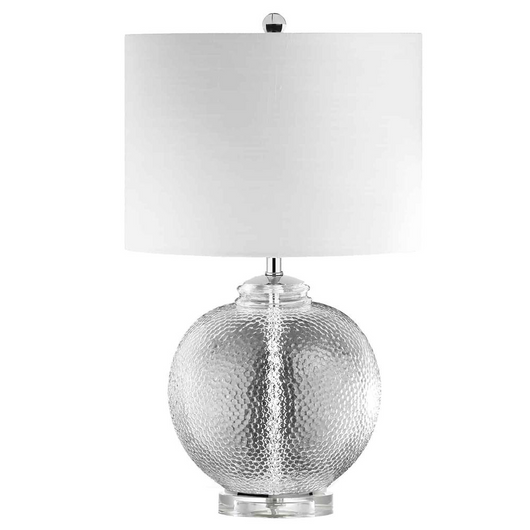 Bianca 1LT Glass Table Lamp w/ White Shade
