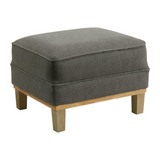 Moxie Ottoman in Charcoal