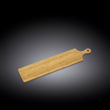 Set Of 3 Bamboo Long Serving Board With Handle 26" X 5.9" | 66 X 15 Cm