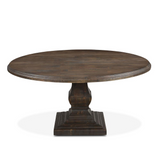 Toulon 72In Vintage Brown Round Dining Table