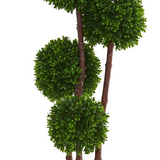 4ft. Boxwood Artificial Topiary Tree in Planter UV Resistant (Indoor/Outdoor)