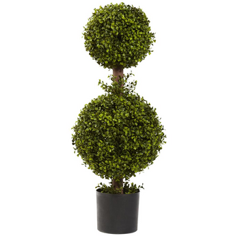 35in. Double Boxwood Topiary
