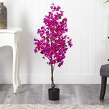 4ft. Bougainvillea Artificial Tree, Purple