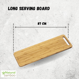 Bamboo Long Serving Board 23.6" X 7.9" | 60 X 20 Cm
