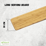 Bamboo Long Serving Board 23.6" X 7.9" | 60 X 20 Cm