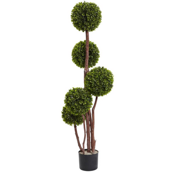 4ft. Boxwood Topiary Tree UV Resistant (Indoor/Outdoor)