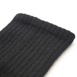 Cashmere Ribbed Socks Black