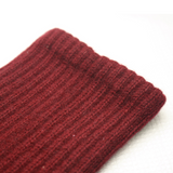 Cashmere Ribbed Socks Bordeaux