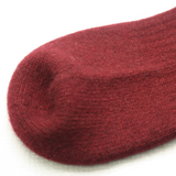 Cashmere Ribbed Socks Bordeaux