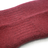 Cashmere Ribbed Socks Bordeaux