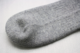 Cashmere Ribbed Socks Silver Grey