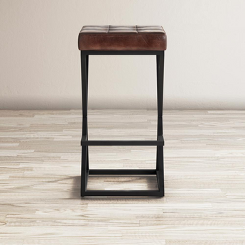 Brooks Leather Stool