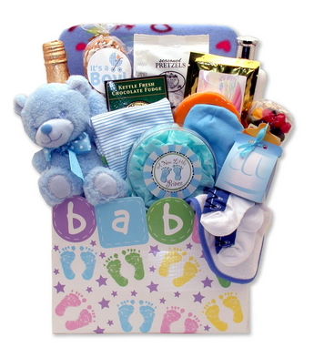 New Baby Celebration Gift Box - Yellow - baby bath set -  new baby gift basket - baby gift baskets - baby shower gifts