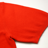 Cotton Cashmere Polo Shirt Cancale in fine pique stitch Red