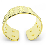 Matte Gold & Gold Brass Bangle with No Stone
