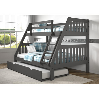 Mission Hill Twin/Full Mission Bunk Bed W/Twin Trundle