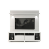 Cabrini TV Stand and Floating Wall TV Panel 1.8 in White Gloss