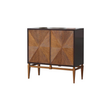 Labardi Brown with Antique Gold Accents Cabinet