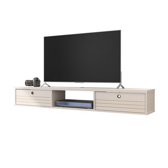 Liberty 62.99 Floating Entertainment Center in Off White