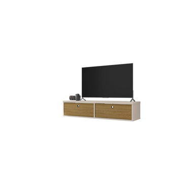 Liberty 42.28 Floating Entertainment Center in Off White and Cinnamon