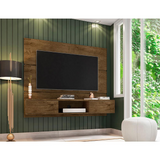 Vernon 62.99" Floating Entertainment Center in Rustic Brown