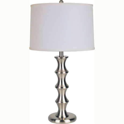 Livio 29.5 Metal Table Lamp - Satin Nickel