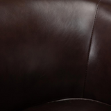 Turner Brown Top Grain Leather Swivel Chair